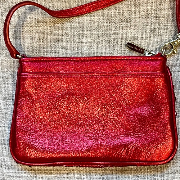 Michael Kors 🎁Red Sequin Wristlet Mini Bag🎁 Perfect for Holidays - Picture 4 of 11